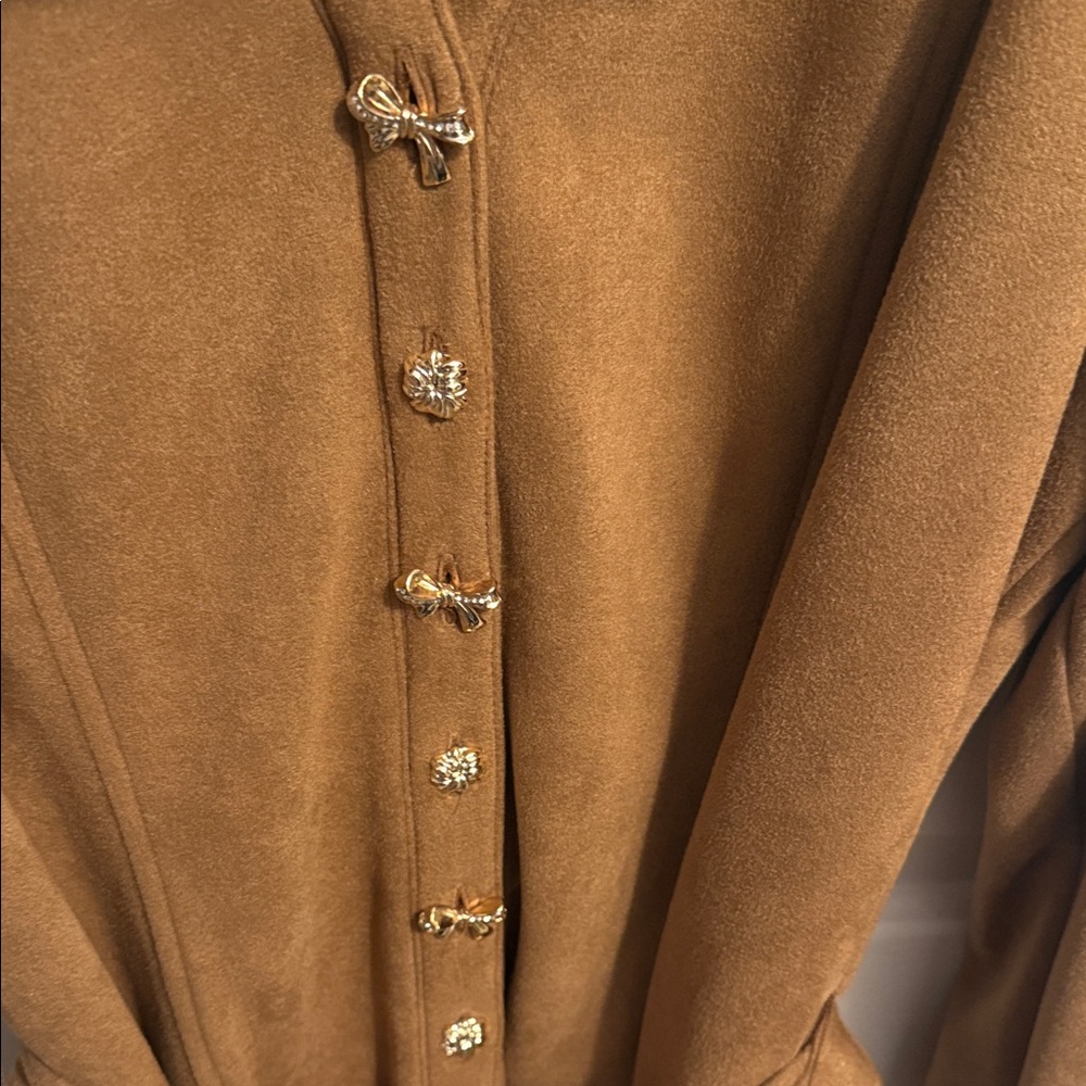 Karl Lagerfeld Tan Suede Dress - Picture 3 of 7